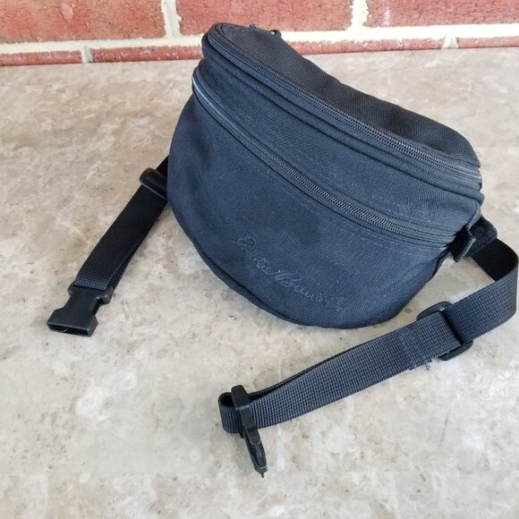 🎉HP🎉 Eddie Bauer Black Waist Pack / Fanny Pack - Picture 1 of 7